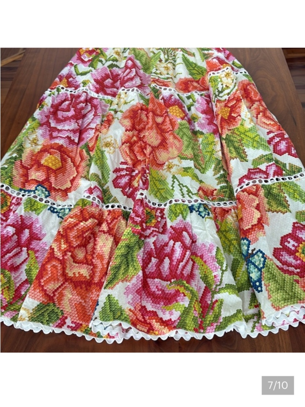 Farm Rio Tiered Maxi Dress medium - Picture 5 of 11